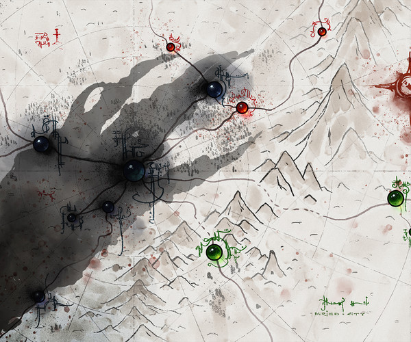 ArtStation Exhausted Lands Painting Process walk through